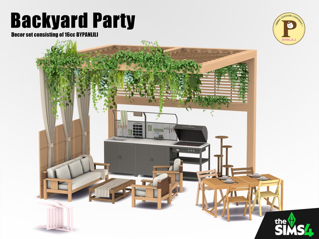 Скриншот мода Набор для патио Backyard Party